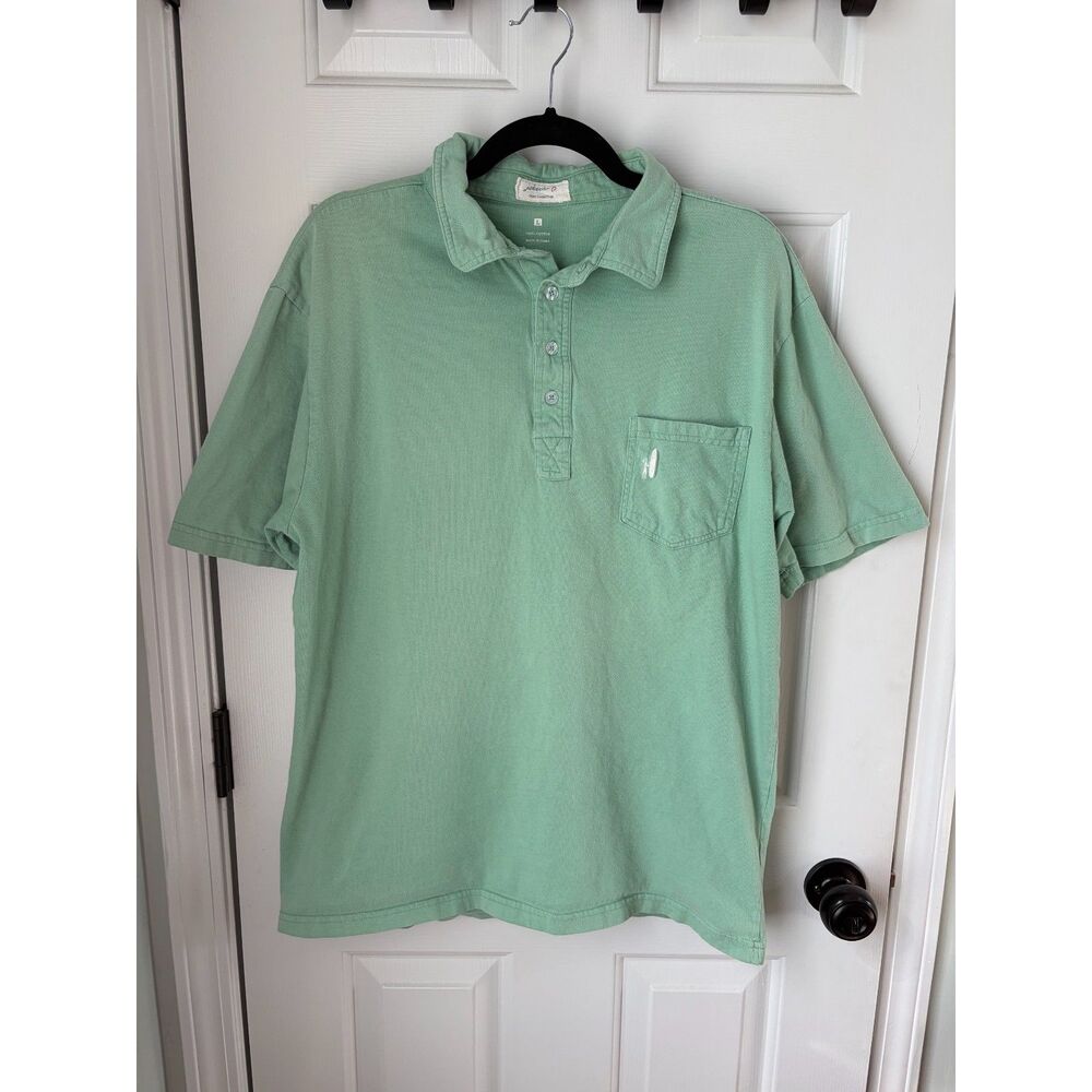 Johnnie-O Mens Shirt 100% Cotton Polo West Coast Prep Size Large